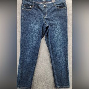 Lane Bryant - Leopard Print Denim Jeans